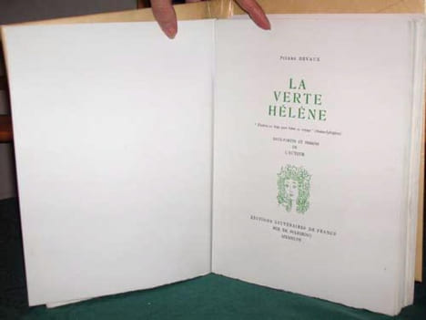 La verte Hélène.. DEVAUX Pierre