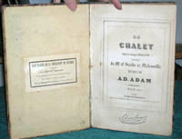 Partition chant et piano. Le chalet.