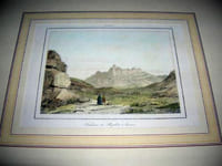 Gravure couleurs. Arabie - Tombeau du Prophète Aaron.