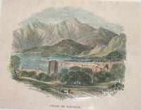 Gravure couleurs. Chain of Lebanon ( Liban ).