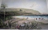 Gravure couleurs. Approach to Caipha - Bay of Acre.. BARTLETT - JEAVONS