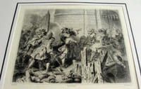 Gravure. Valenciennes prise d'assaut par le Roi Louis XIV (16 Mars 1677).