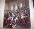 Gravure couleurs. Bonaparte au Conseil des Cinq Cents (18 brumaire An 8). BOUCHOT pinxit - GEOFFROY sculp