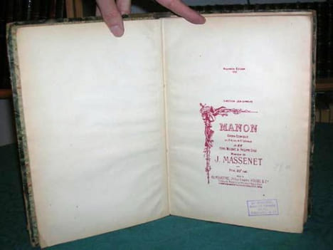 Partition chant et piano. Manon.. MASSENET Jules