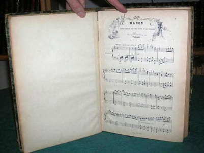 Partition chant et piano. Manon.