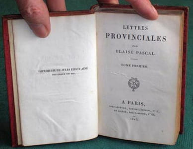 Lettres provinciales. 2 volumes.