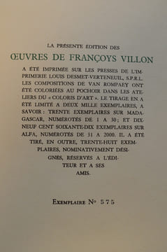 Oeuvres Complètes. VILLON François