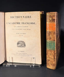 Dictionnaire de l'Académie Françoise, revu, corrigé et augmenté par l'Académie elle-même 2 tomes