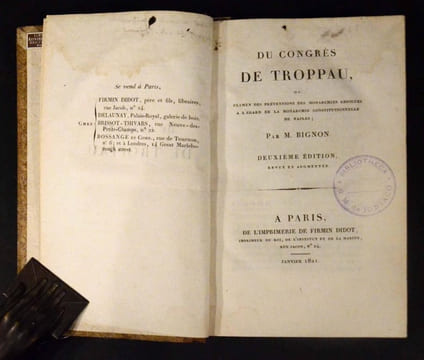 Mélange - Restauration. M. Dorion ; M. de Pradt