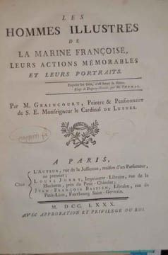 Les Hommes illustres de la marine françoise, leurs actions mémorables et leurs portraits. Supplément [...]. GRAINCOURT (Alfred)
