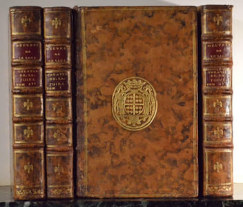 Oeuvres de Le Sage, composée de Le Théâtre de la foire ou L'Opéra comique (3 volumes), et du Théâtre français (1 volume)