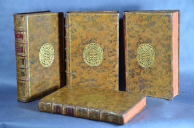 Oeuvres de Le Sage, composée de Le Théâtre de la foire ou L'Opéra comique (3 volumes), et du Théâtre français (1 volume)