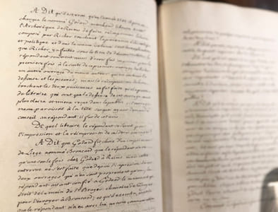Recueil de pièces manuscrites et imprimées relatif à l'histoire de l'abbé Blache, dans lequel se trouve d'importantes transcriptions d'interrogatoires menés par les jésuites sur la personne de représentants du mouvement janséniste.