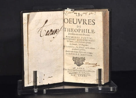 Oeuvres de Theophile, Divisées en trois Parties. Première partie, contenant l'immortalité de l'Ame, avec plusieurs pieces. La seconde, les Tragedies ; ...