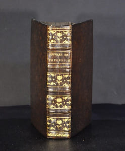 Oeuvres de Theophile, Divisées en trois Parties. Première partie, contenant l'immortalité de l'Ame, avec plusieurs pieces. La seconde, les Tragedies ; Et la troisiéme, les Pieces qu'il a faites pendant sa prison.