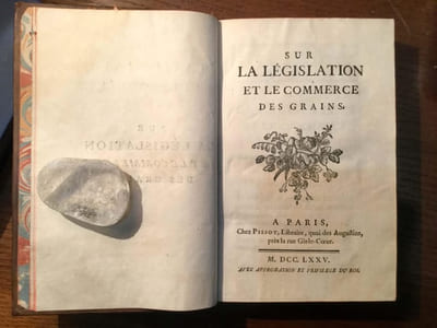 Sur la législation et le commerce des grains