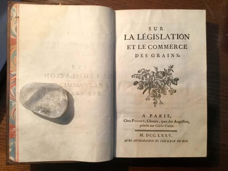 Sur la législation et le commerce des grains. NECKER (Jacques)