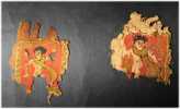 Deux fragments de tapisserie copte (IVe-Ve siècle). 