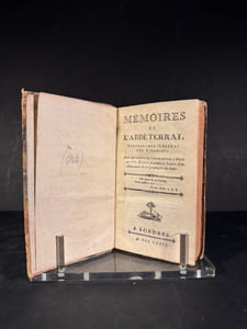 Mémoires de l’abbé Terrai, Controlleur-Général des Finances, Avec une relation de l’émeute arrivée à Paris en 1775. & suivis de quatorze Lettres d’un Actionnaire de la Compagnie des Indes.