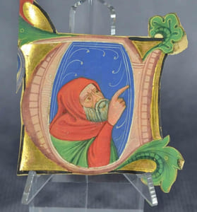 Miniature italienne sur vélin, XIVe siècle