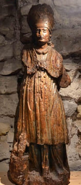 [STATUAIRE] Statue de saint évêque, France du nord, circa 1500. undefined