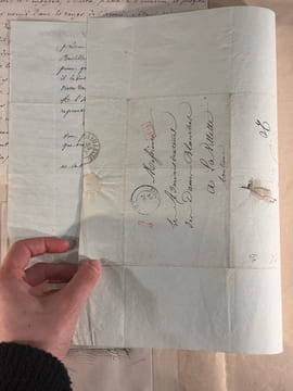 Lettre manuscrite du 21 décembre 1836, portrait lithographié. VIDOCQ (François-Eugène)