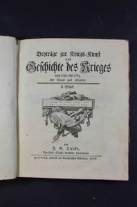 Beyträge zur Kriegs - Kunst und Geschichte des Krieges von 1756. bis 1763. mit Plans und Charten. II. Stück