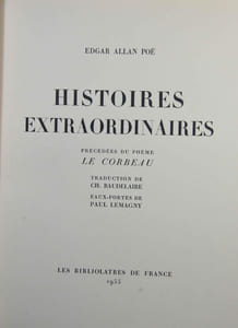 Histoires extraordinaires, précédées du poëme Le Corbeau.