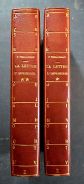 La lettre d'imprimerie. F. Thibaudeau