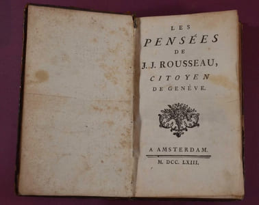Les Pensées de J. J. Rousseau, Citoyen de Geneve.
