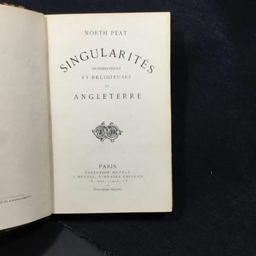 Singularités humoristiques et religieuses en Angleterre. NORTH PEAT (Anthony)