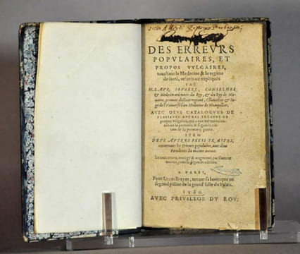 Seconde partie des erreurs populaires et propos vulgaires, touchant la Médecine & le régime de santé, réfuté ou expliqué par M. Laur. Joubert, ...