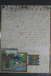 Peinture originale, Extraite d’une bible en français,  Le livre de Josué