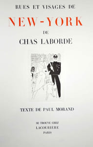 Rues et visages de New-York, illustrations de Chas-Laborde,