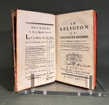 La Religion de l'honnête homme.. Caraccioli.
