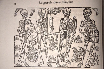 LA GRANDE DANSE MACABRE des hommes et des femmes, précédée du Dict des trois mors et des trois vifz,