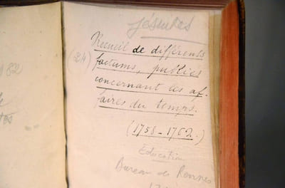 Ensemble de plaquettes rennaises concernant la dissolution de l’ordre des Jésuites et le plan d’éducation pour la création d’un collège rennais. 1762 (br)