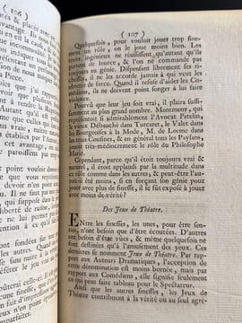Observations sur l'art du comédien, et sur d'autres objets concernant cette profession en général. Avec quelques extraits de différens auteurs et des ...