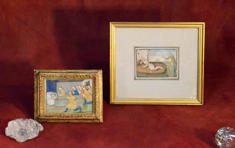 Deux miniatures extraites des Vigiles des Mors, Paris circa 1496.. undefined