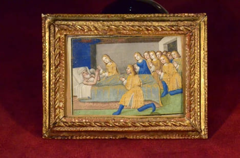 Deux miniatures extraites des Vigiles des Mors, Paris circa 1496.. undefined
