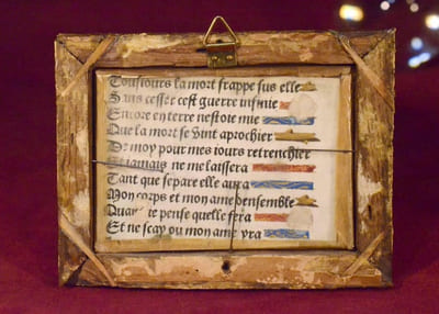 Deux miniatures extraites des Vigiles des Mors, Paris circa 1496.