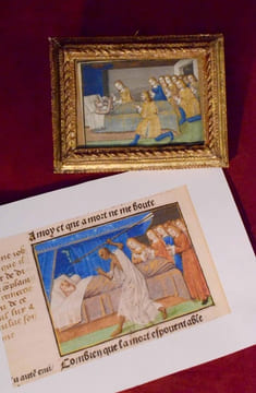 Deux miniatures extraites des Vigiles des Mors, Paris circa 1496.. undefined