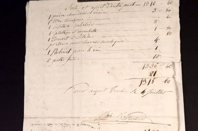 Frais de Bouche de la maison de l’empereur Napoléon III, lors de son séjour à Toulon