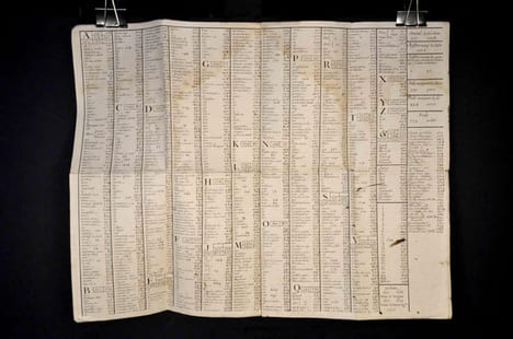 « Ordinaire à chiffrer, Toscane 1750 ». undefined