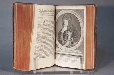 Nouvel abrégé chronologique de l’histoire de France,  Contenant les évènements de notre Histoire, depuis Clovis jusqu’à Louis XIV. Les Guerres, les Batailles, les Sièges, &c. nos Loix, nox Mœurs, nos Usages, &c.