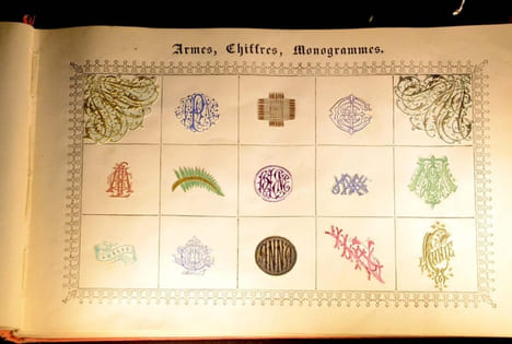 « Armes, chiffres et monogrammes ». (Jeanine Richard)