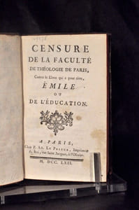 Censure de la faculté de théologie de Paris contre le Livre qui a pour titre Emile ou de l'éducation