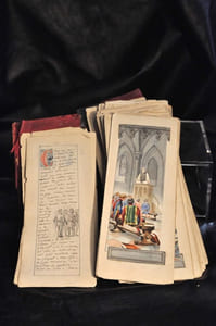 Manuscrit originale d'un roman inédit dans le style « troubadour »