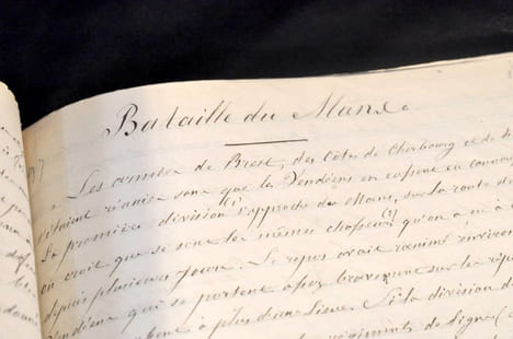 Manuscrits autographes en partie inédits de Louis BONDU « Les Vendéens dans la Sarthe en 1793 à 1798 ». BONDU (Louis)