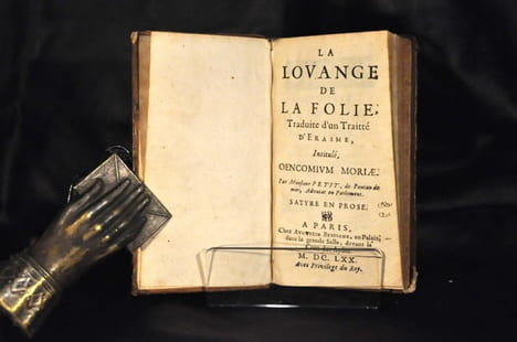 La louange de la folie, traduite d'un traitté d'Erasme,. (Didier Érasme) Petit